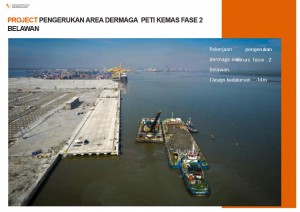 (2)Project Pengerukan Area Dermaga Peti Kemas Fase 2 Belawan